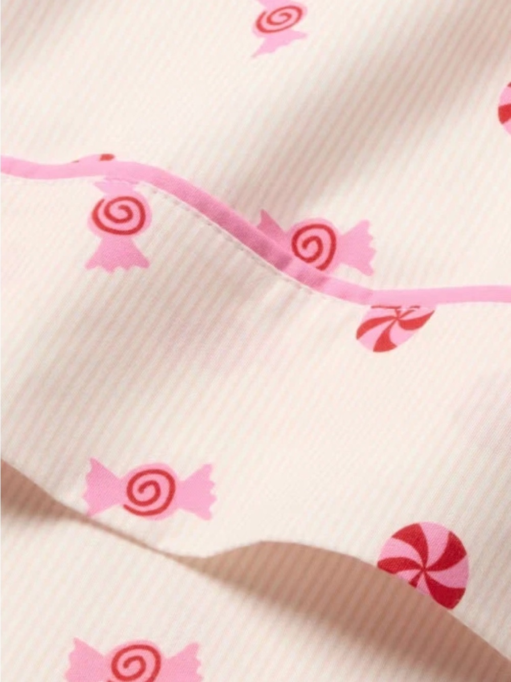 Sweet Pink Candy Stripes Cotton Sheet Set - Full